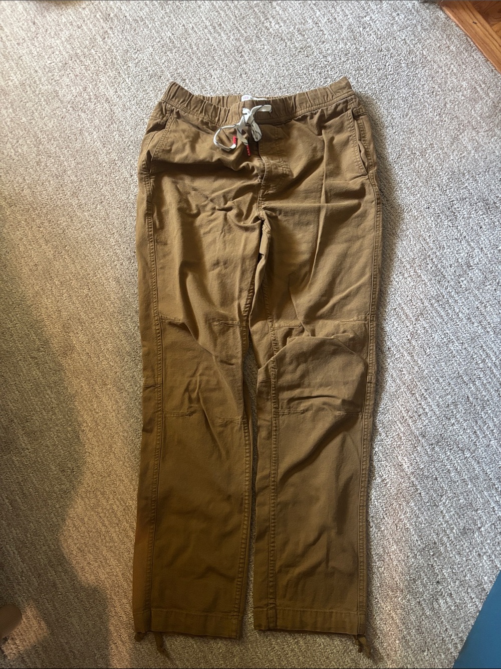 Topo Designs Olive-Tan-camel Drawstring Chinos